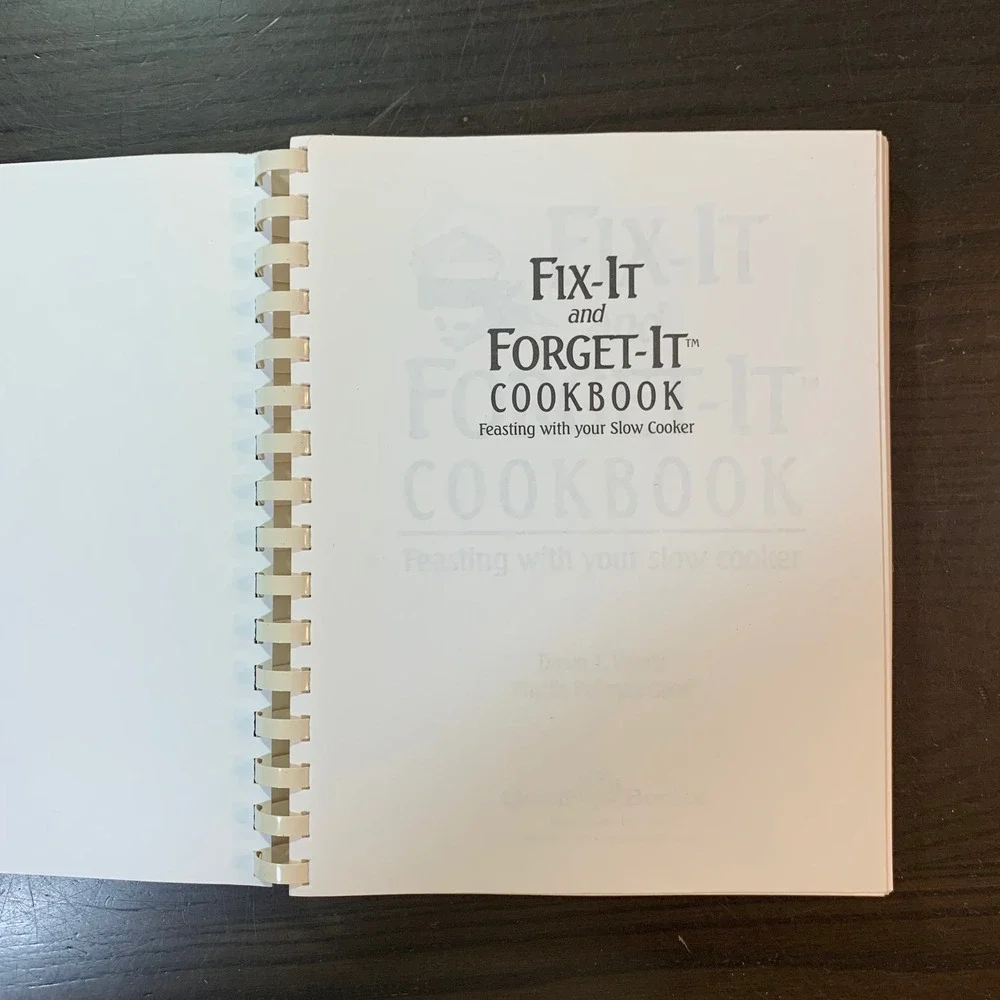 Fix-It and Forget-It Cookbook Slow Cooker Recipes Ranck‎ Good Plastic Comb 2001